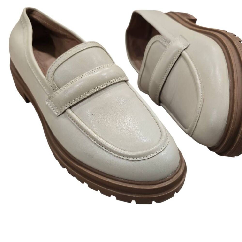 Madewell Bradley Lugsole Loafers Women's 10.5 Harvest Moon Leather Slip On - Picture 5 of 10